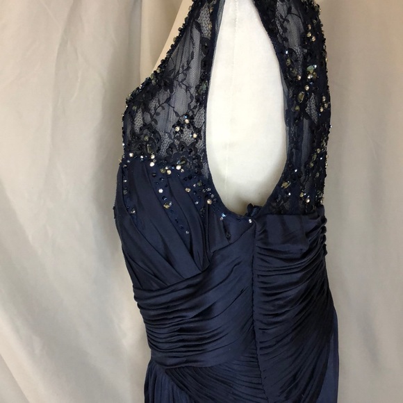 Navy Blue Kathy Ireland Mother of the Bride Dress - Picture 8 of 16